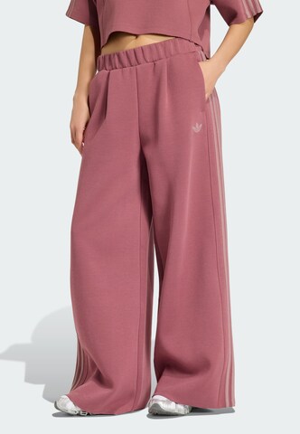 Wide Leg Pantalon 'Sst 2.0' ADIDAS ORIGINALS en rouge : devant