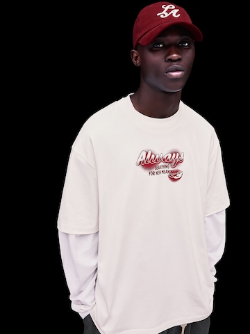 Bershka Shirt in Wit