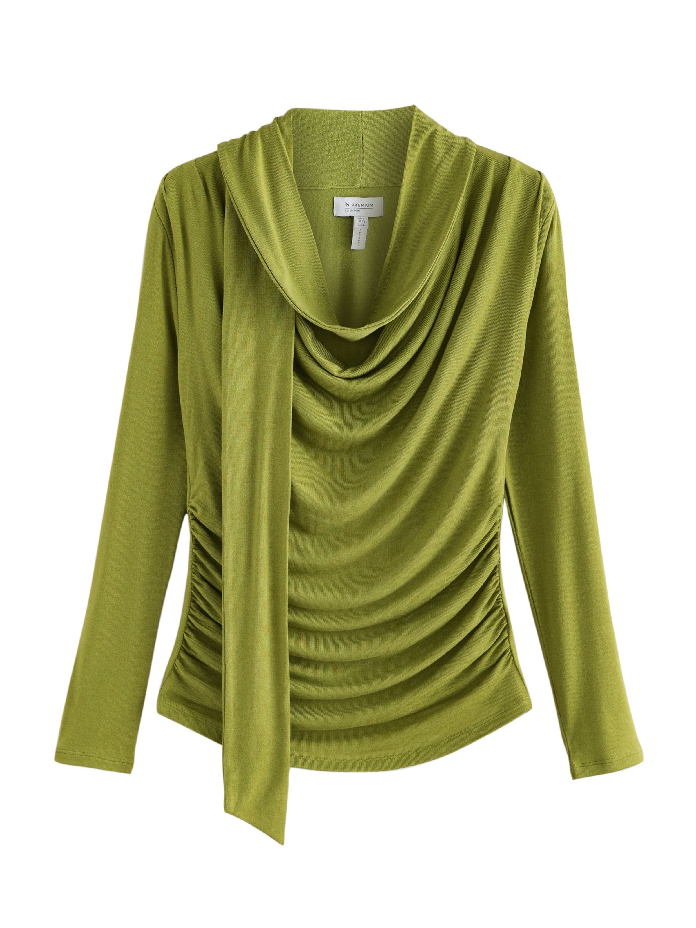 Next - Camiseta 'N.Premium' en verde: frente