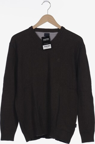 HECHTER PARIS Sweater & Cardigan in L in Brown: front