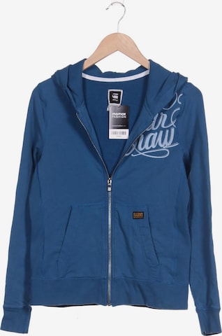 G-Star RAW Sweatshirt & Zip-Up Hoodie in L in Blue: front