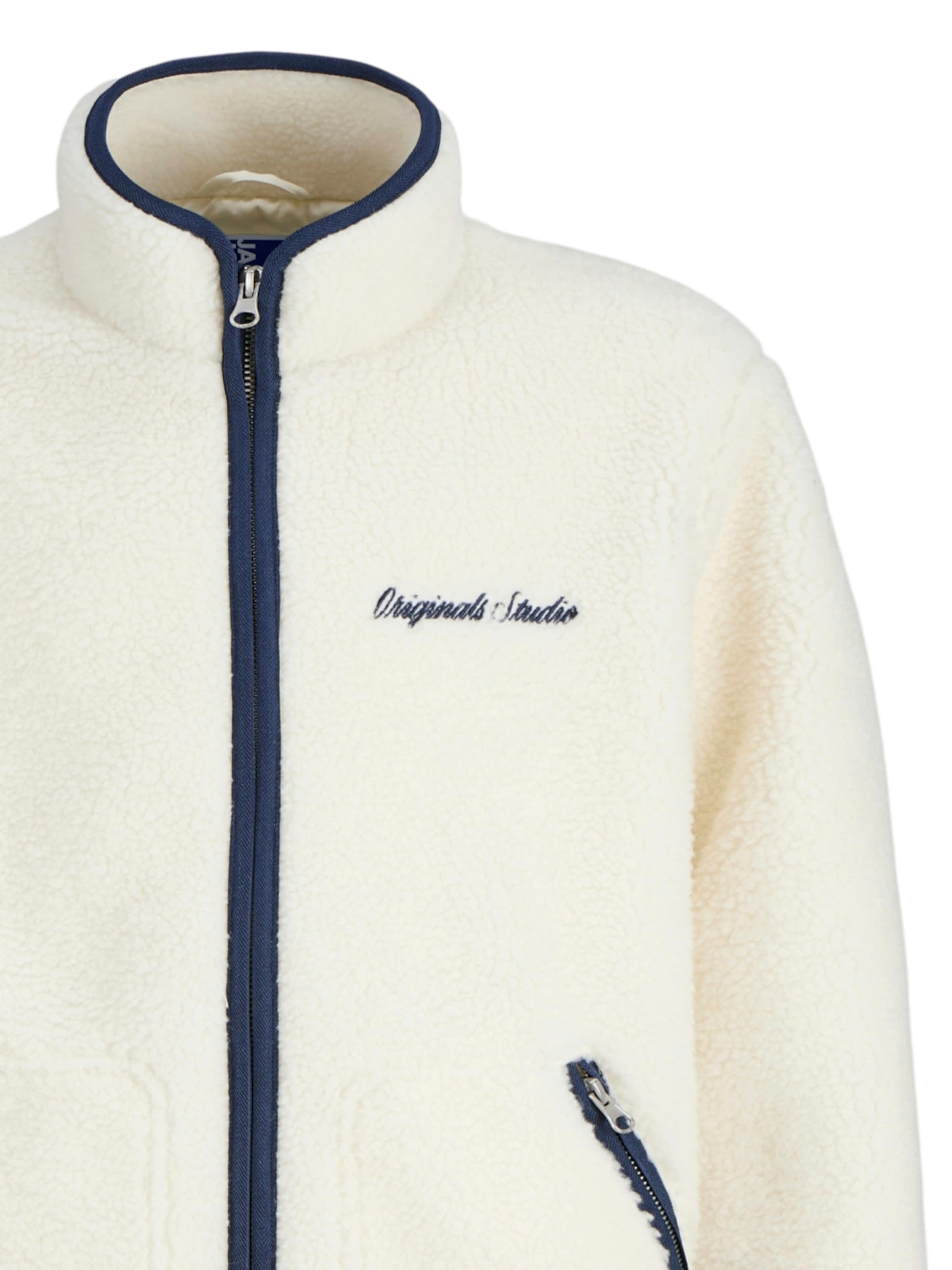 Jack & Jones Junior Flisová bunda 'Norrebro ' - Biela