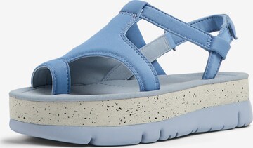 CAMPER T-Bar Sandals 'Oruga Up' in Blue: front