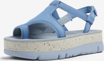 CAMPER T-Bar Sandals 'Oruga Up' in Blue: front