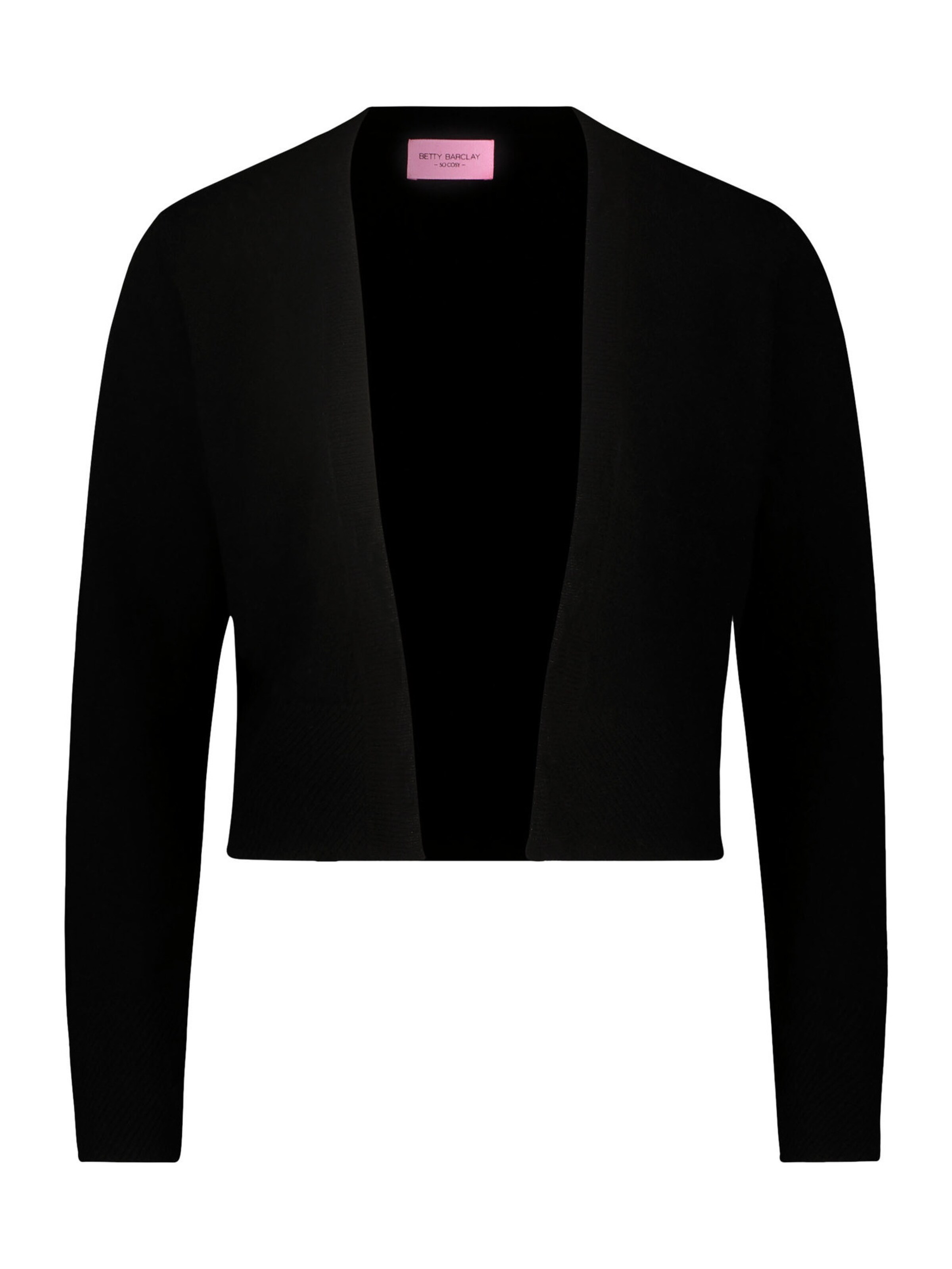 Betty Barclay Gebreid vest in Zwart: voorkant