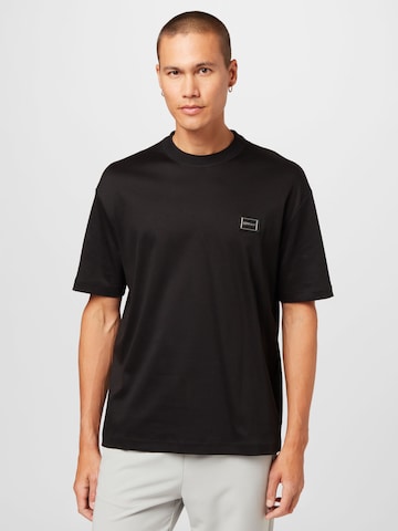 HUGO - Camisa 'Dercy' em preto: frente