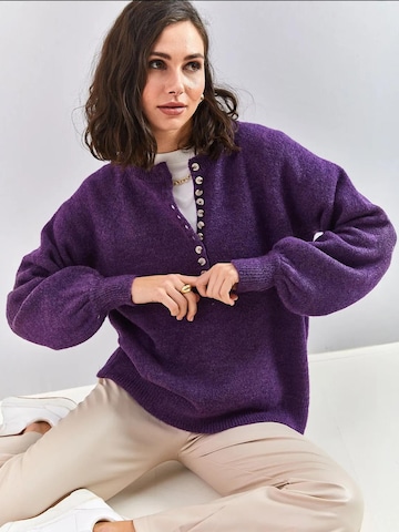 Pullover di Bianco Lucci in lilla