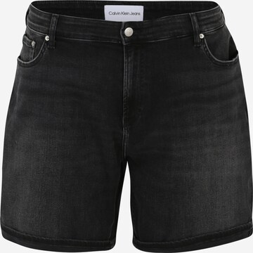 Calvin Klein Jeans Plus Normální Džíny – černá: přední strana