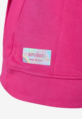 Sweat-shirt 'Happy' smiler. en rose