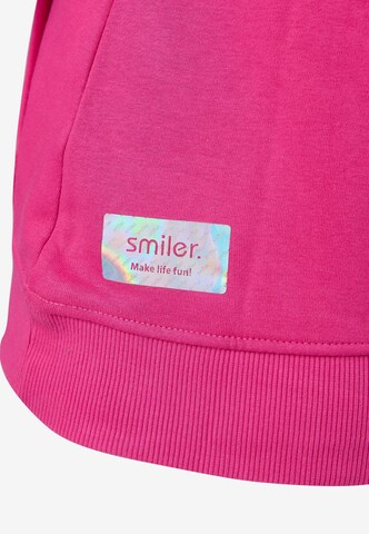 smiler. Sweatshirt 'Happy' in Pink