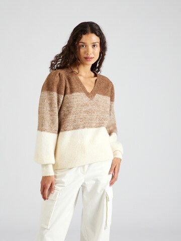 VILA ROUGE EDIT - Jersey en marrón: frente