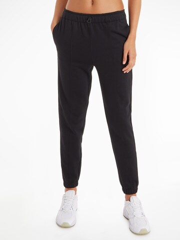 Calvin Klein Sport Tapered Pants in Black: front