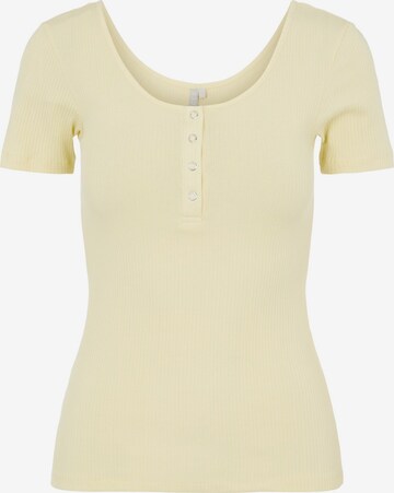 T-shirt 'Kitte' PIECES en jaune : devant