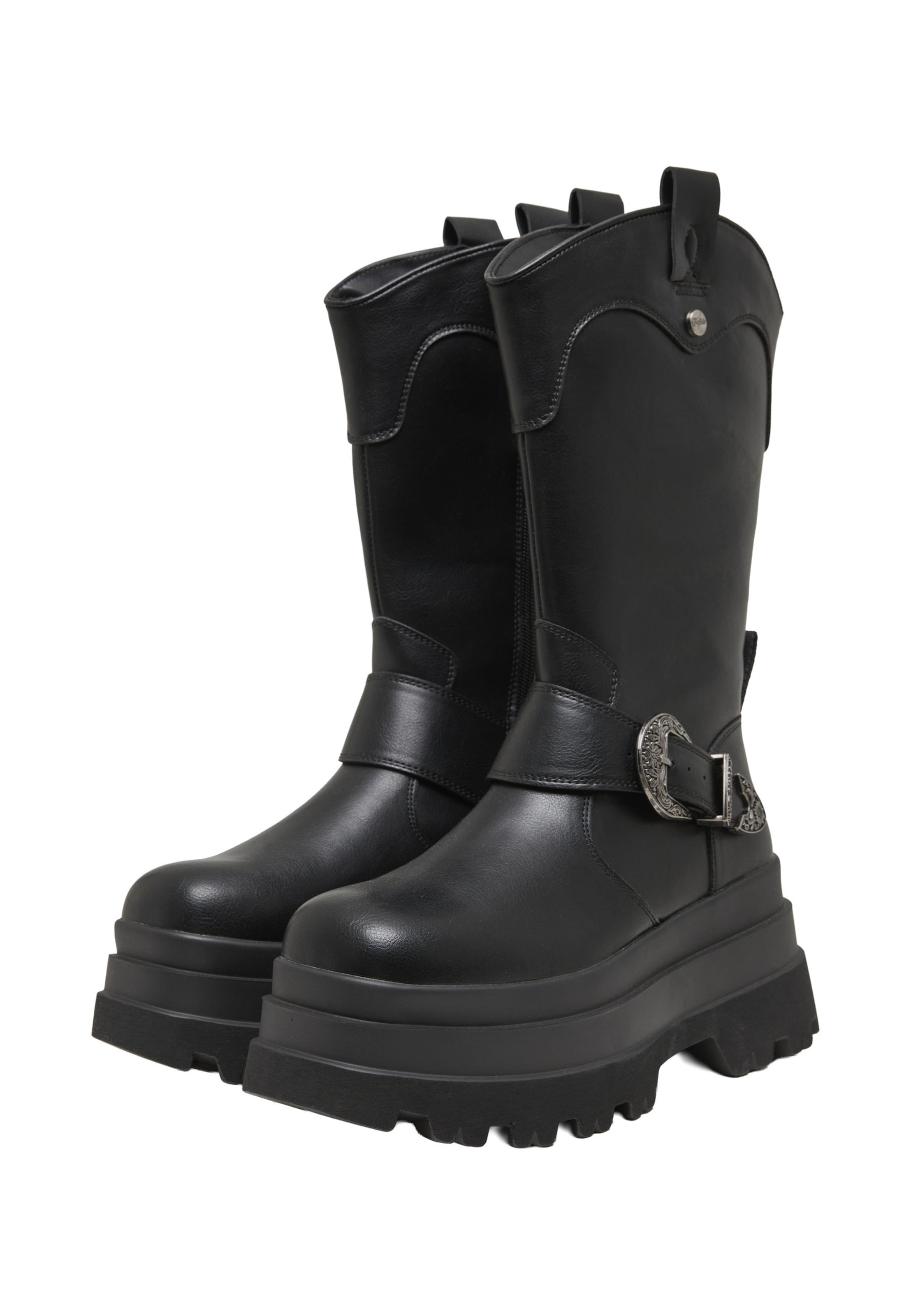 BUFFALO Boots 'Jupiter' in Schwarz