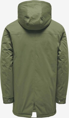 žalia Only & Sons Demisezoninė parka 'Alexander'