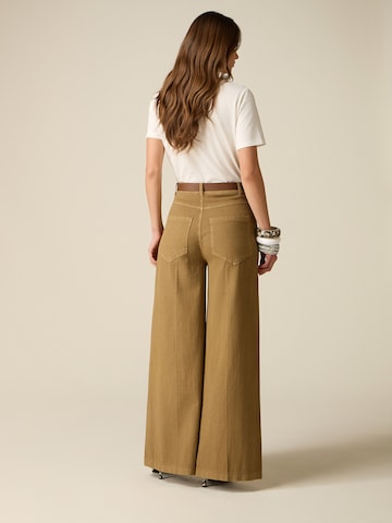 Baggy Pantaloni di oltre in marrone
