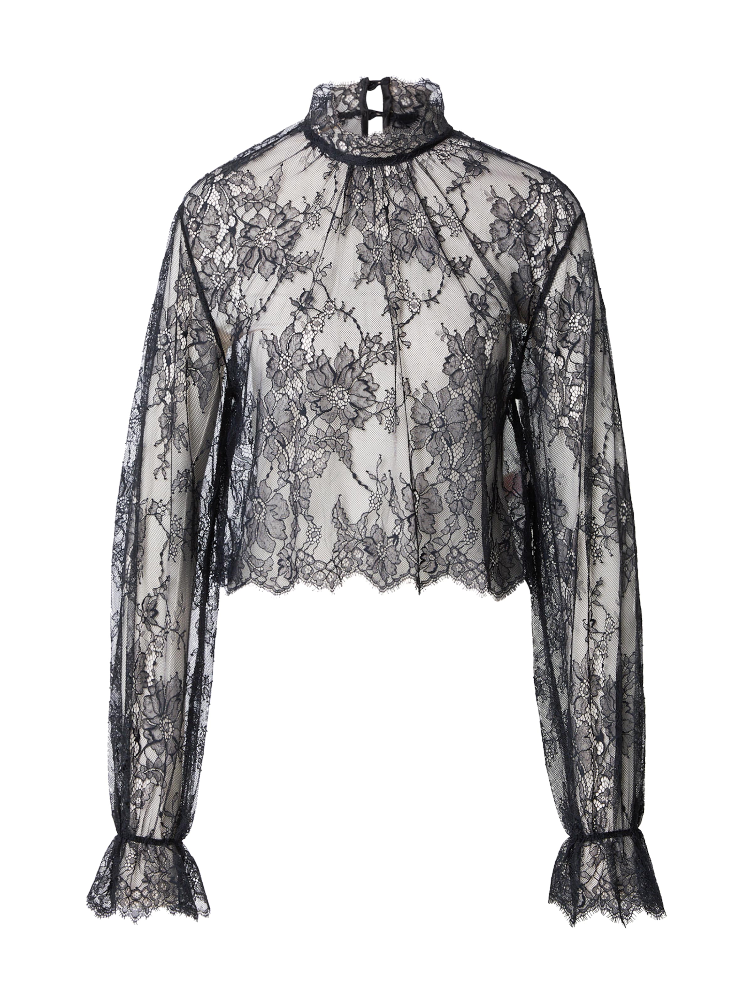 Hunkemöller Μπλουζάκι ύπνου 'Cecilia' σε μαύρο: μπροστά