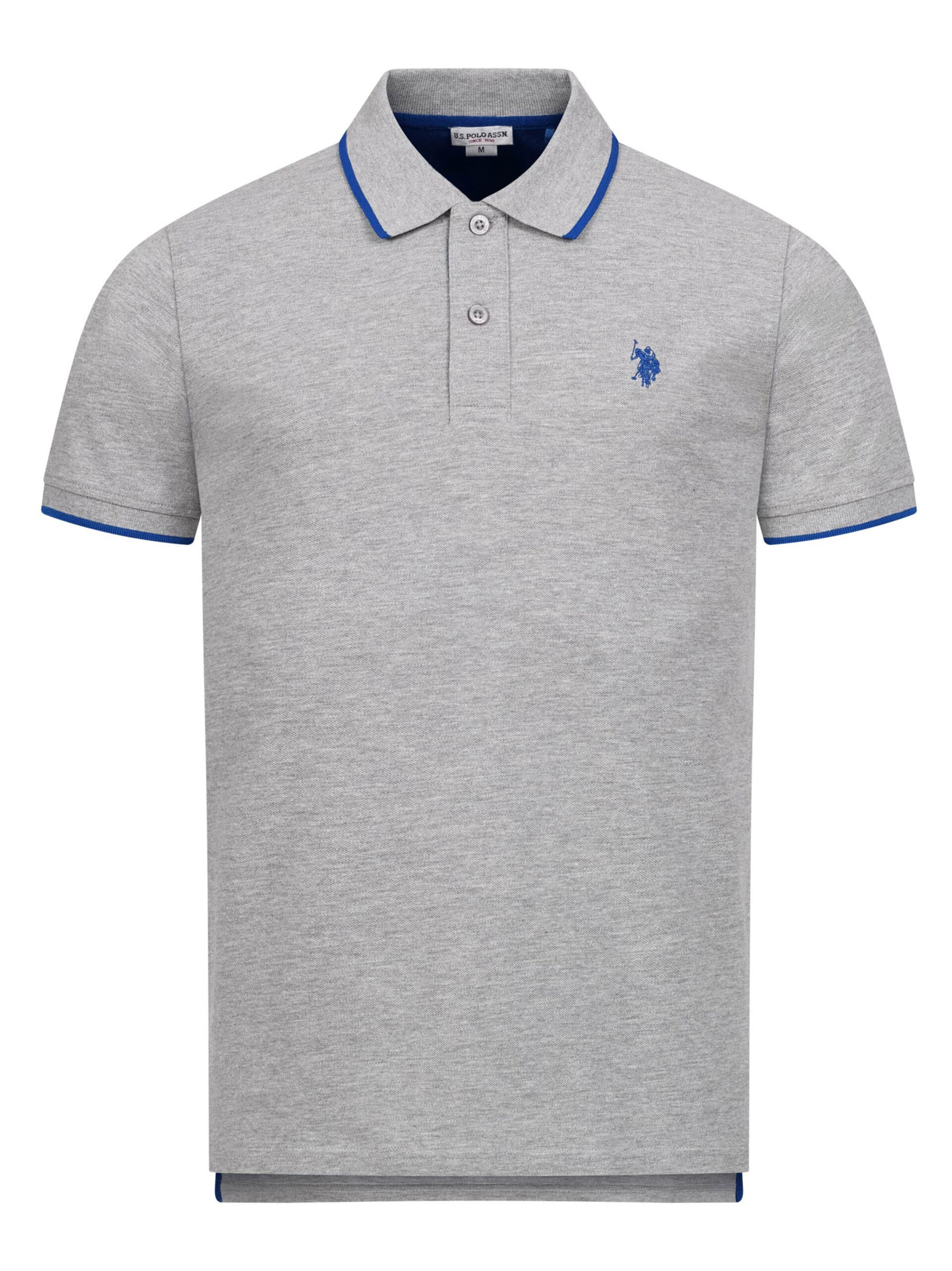 U.S. POLO ASSN. Poloshirt in Grau: Vorderseite