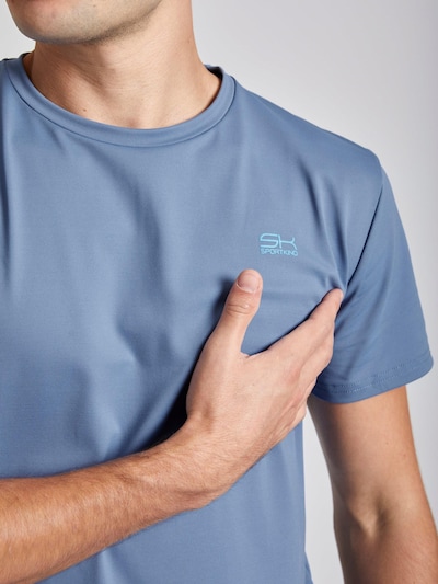SPORTKIND T-Shirt fonctionnel 'Crew Neck' en XS en gris fumé, Vue avec produit