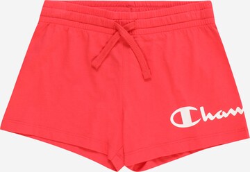 Champion Authentic Athletic Apparel Pants in Red: front
