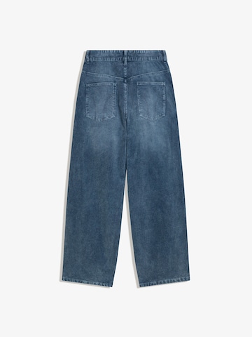 Bershka Baggy Панталон в синьо