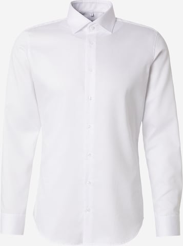 Coupe slim Chemise business 'Schwarze Rose' SEIDENSTICKER en blanc : devant