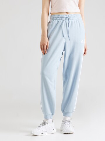 ADIDAS SPORTSWEAR Tapered Workout Pants 'Essentials' in Blue: front