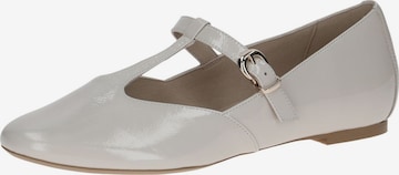 CAPRICE Classic Flats in White: front