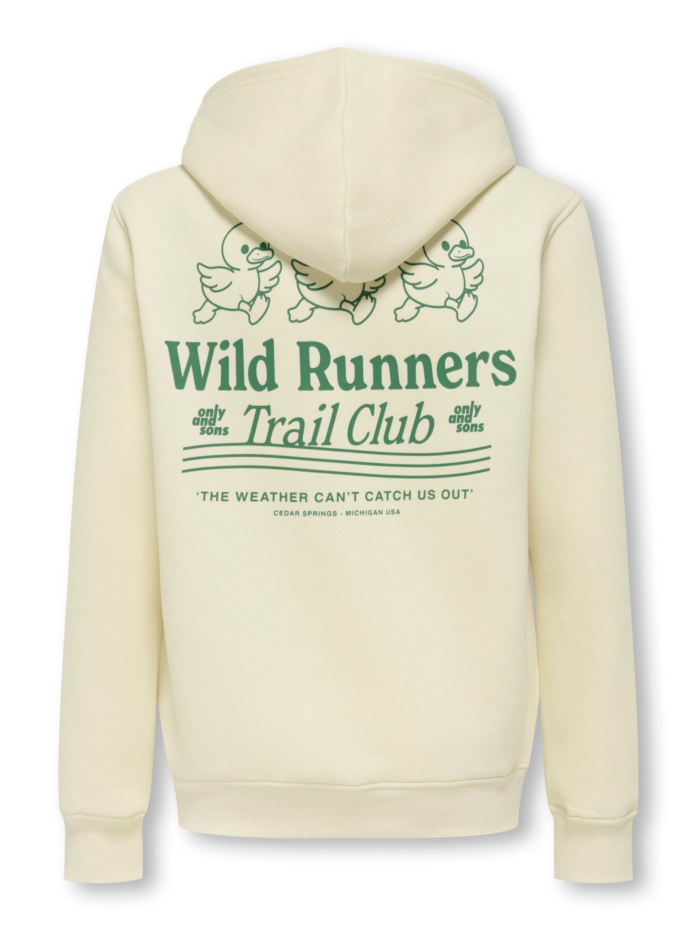 Sweat 'OSJDANIEL' Only & Sons Junior en beige : devant