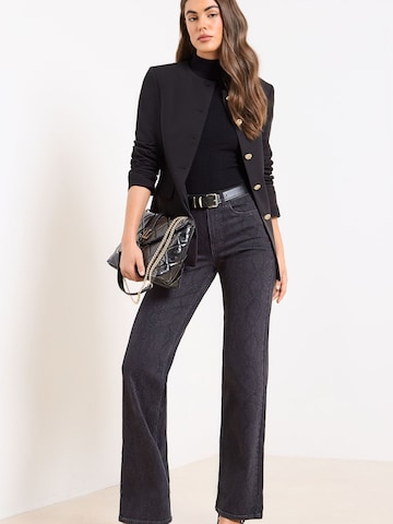 melns Lipsy Platas staras Džinsi