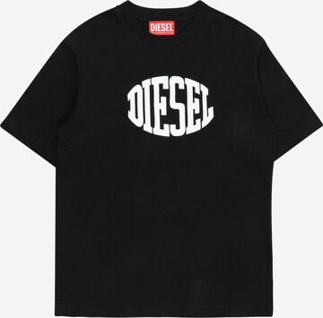 DIESEL - Camiseta en negro: frente