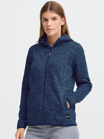 Oxmo Fleece jacket ' OXELFE HOODED ' in Blue