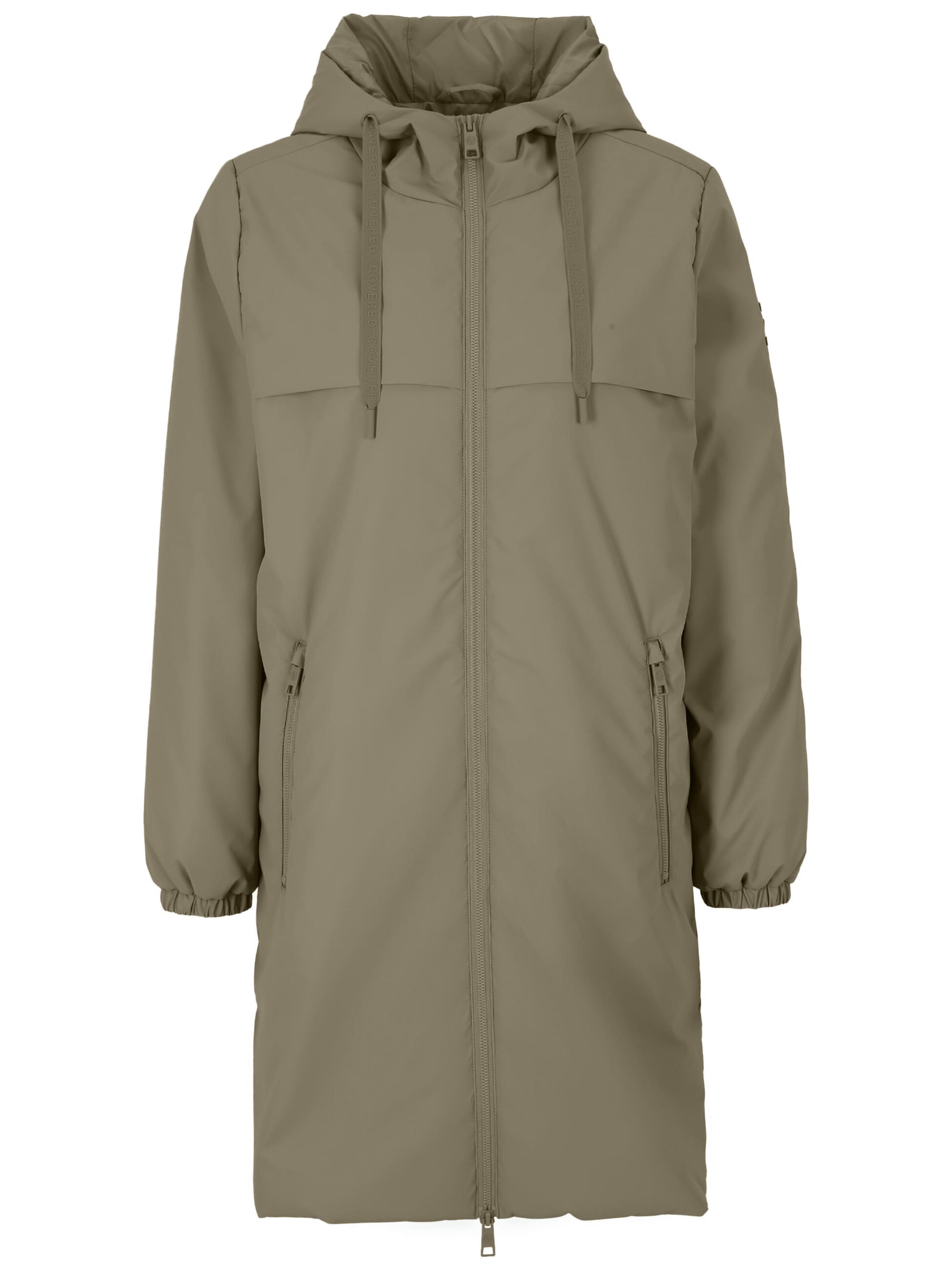 Covered Between-Season Jacket 'PEARL 2' in Green: front