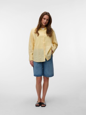 Chemisier 'VMMarley' VERO MODA en jaune