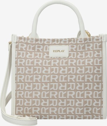 Borsa a mano di REPLAY in beige: frontale