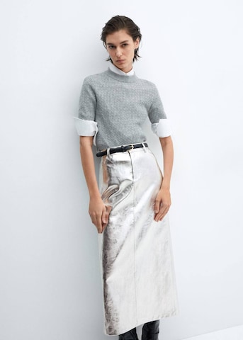 MANGO Skirt in Silver