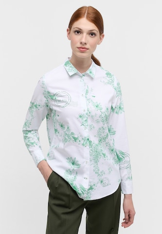 ETERNA Blouse in Groen: voorkant