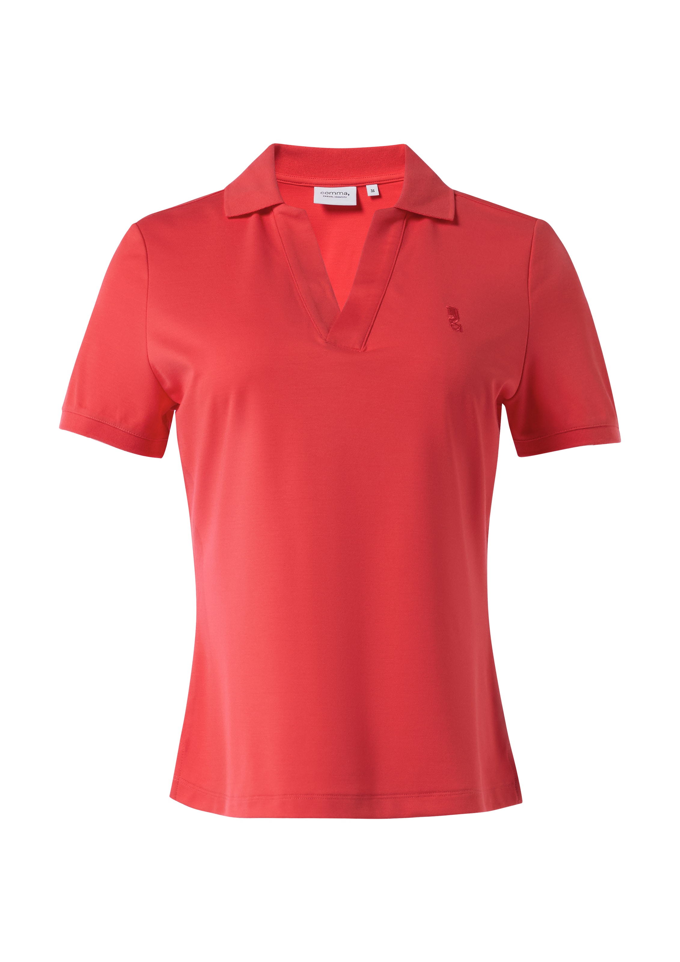 comma casual identity Shirt in Rot: Vorderseite