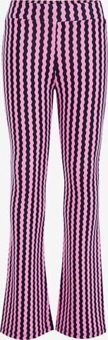 WE Fashion - Flared Leggings em rosa: frente