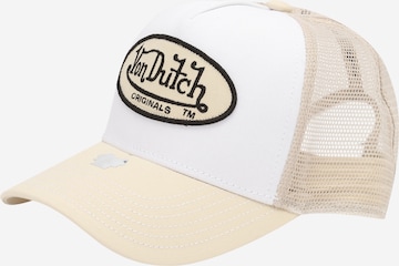 Von Dutch Originals Cap 'TRUCKER BOSTON' in White: front