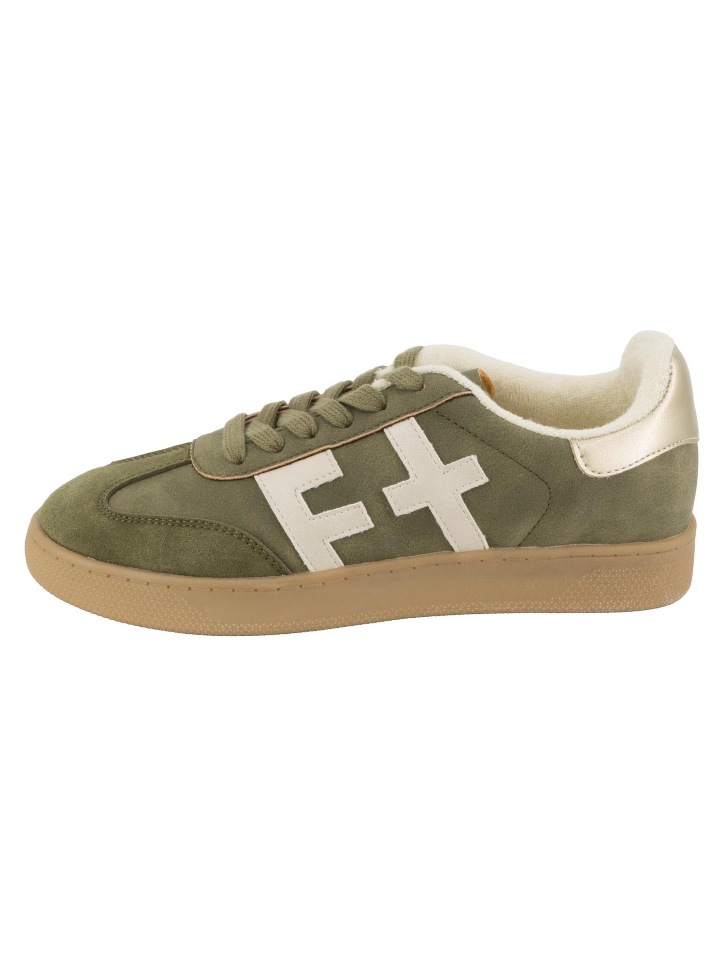 Piece Of Mind Sneakers 'Basic' in Green: front