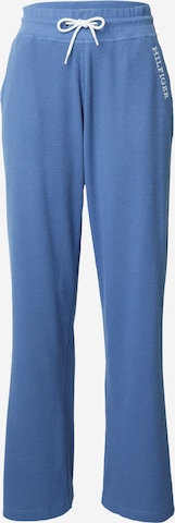 TOMMY HILFIGER Loosefit Pyjamasbukse i blå: forside
