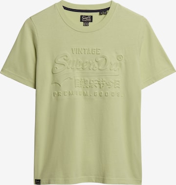 T-shirt Superdry en vert : devant