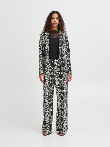 ICHI Loosefit Broek in Zwart