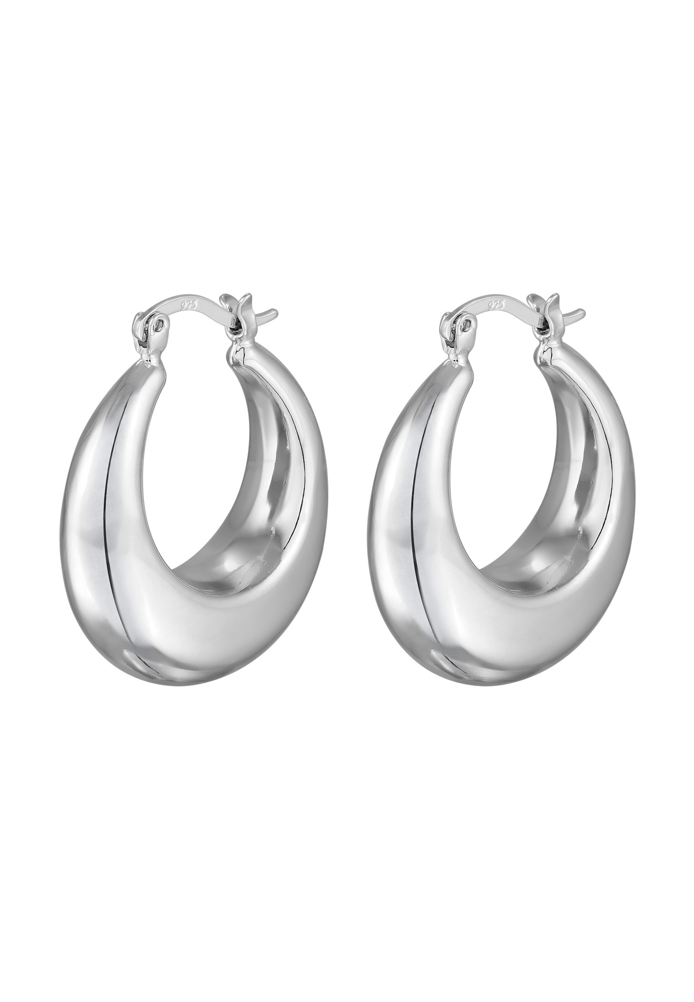 ELLI Kõrvarõngas, värv Hõbe: eest vaates