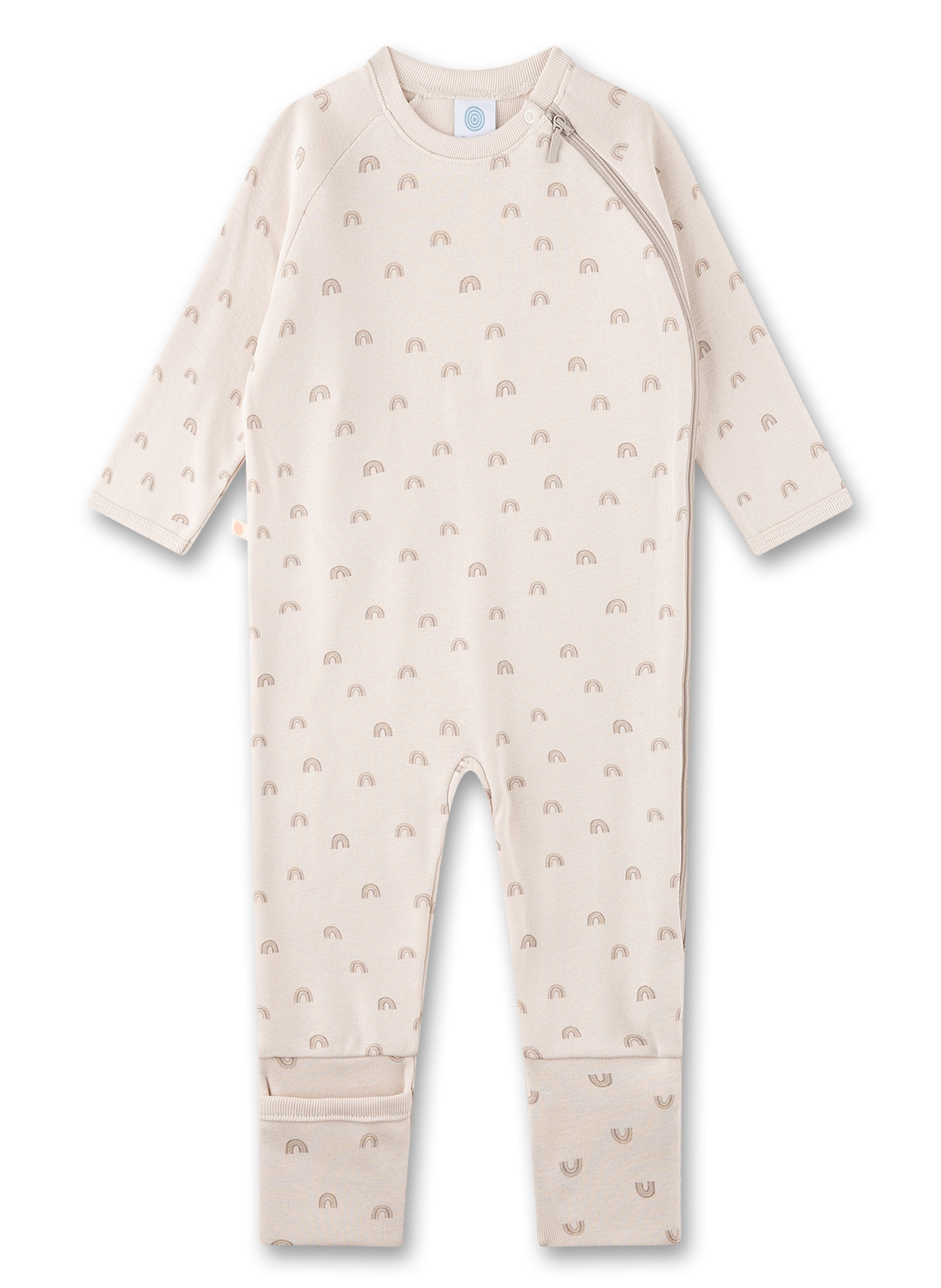 Tutina / body per bambino di Sanetta in beige: frontale