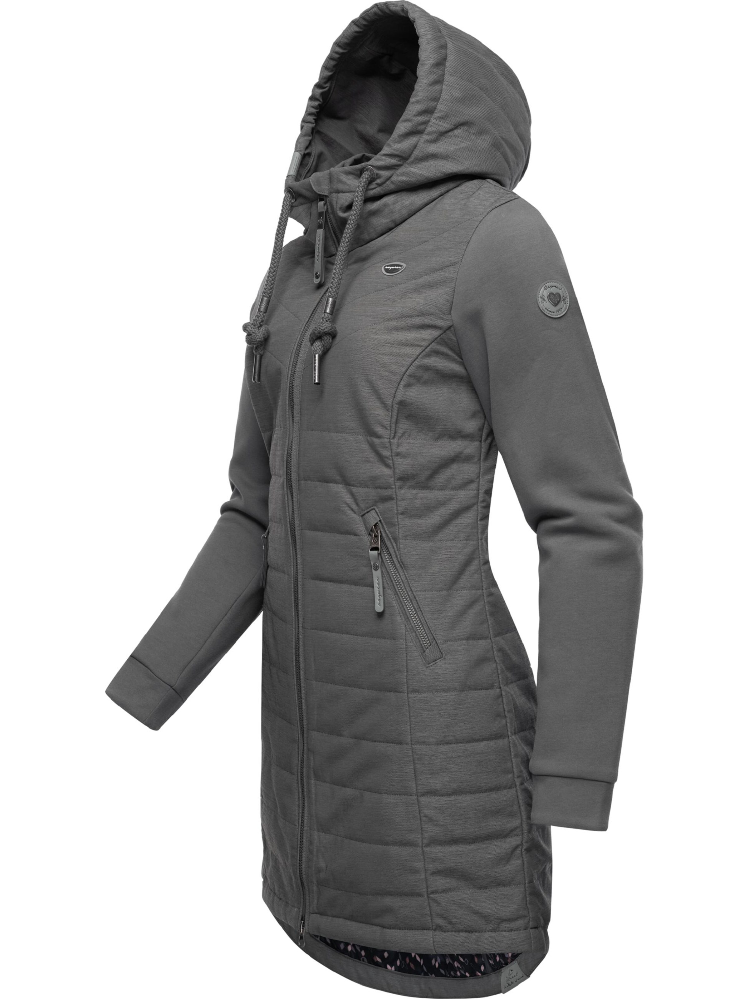 Ragwear Between-seasons coat 'Lucinda' in Grey