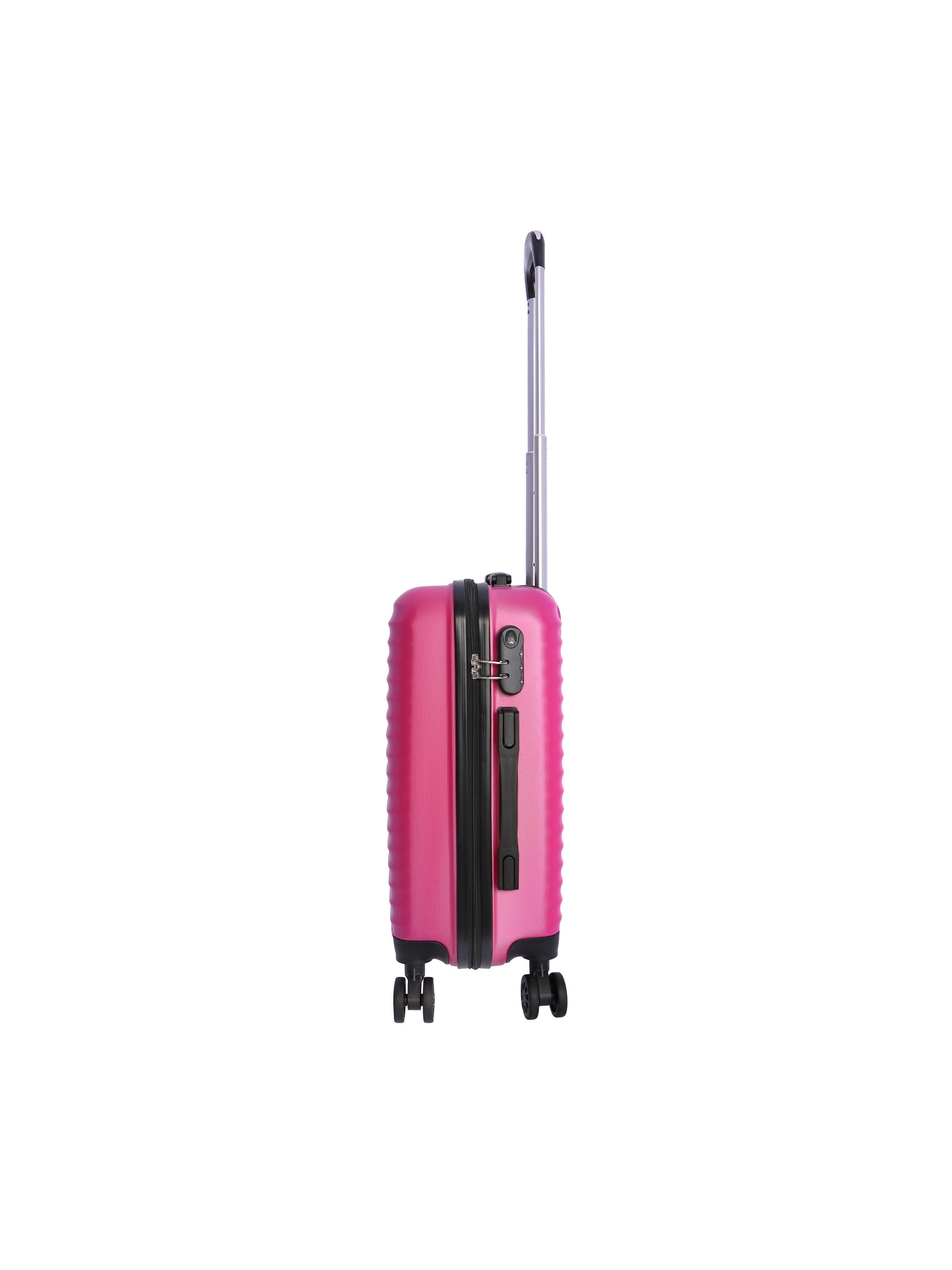 Don Algodon - Carrito 'DON ALGODON - Maletas de Viaje Cabina - Maleta 55x40x20 - Maletas de Viaje - Maleta de Cabina Resistente Ryannair - Trolley Equipaje para Avion con 4 Ruedas de 360º y candado' en rosa