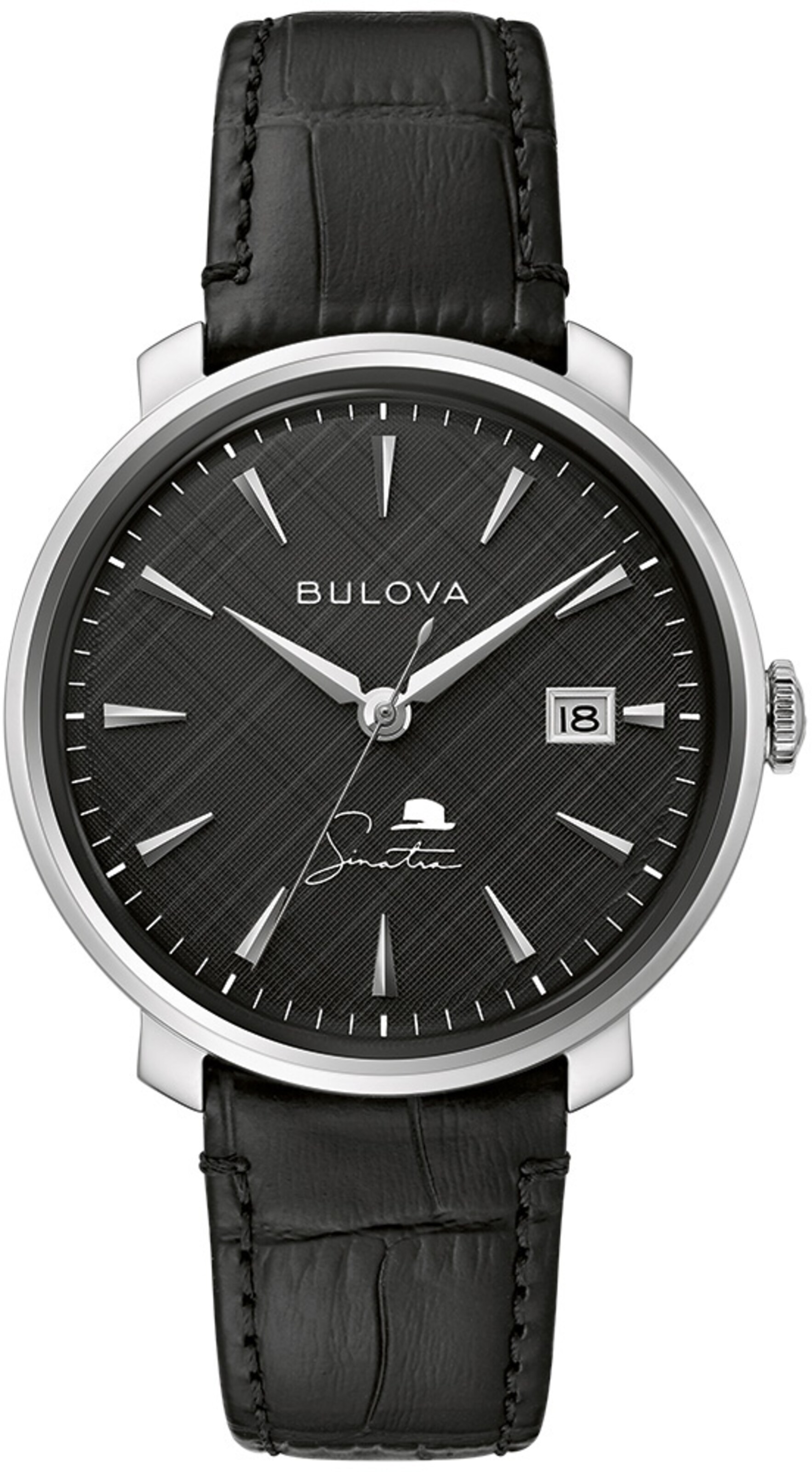 Bulova Analog Watch in Black: front