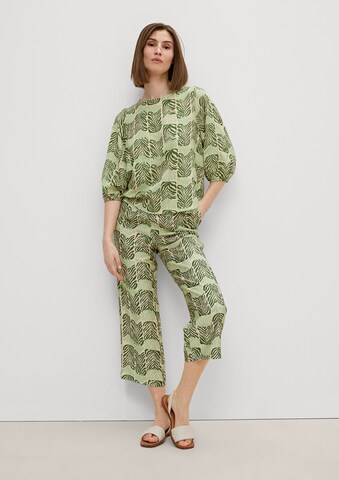 Wide Leg Pantalon COMMA en vert